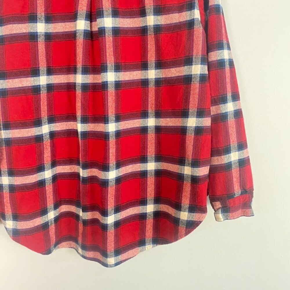 Vintage 90's Wrangler Plaid Cozy Boyfriend Flannel - Picture 9 of 11